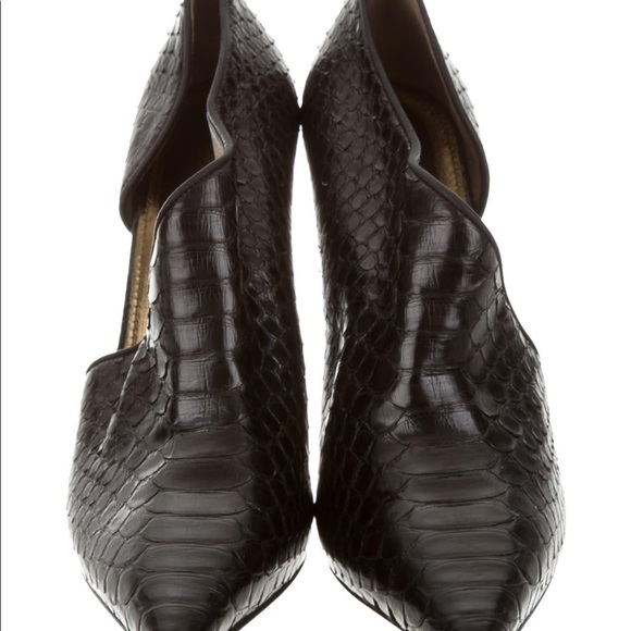 Lanvin Python Cutout Bootie - Picture 3 of 9